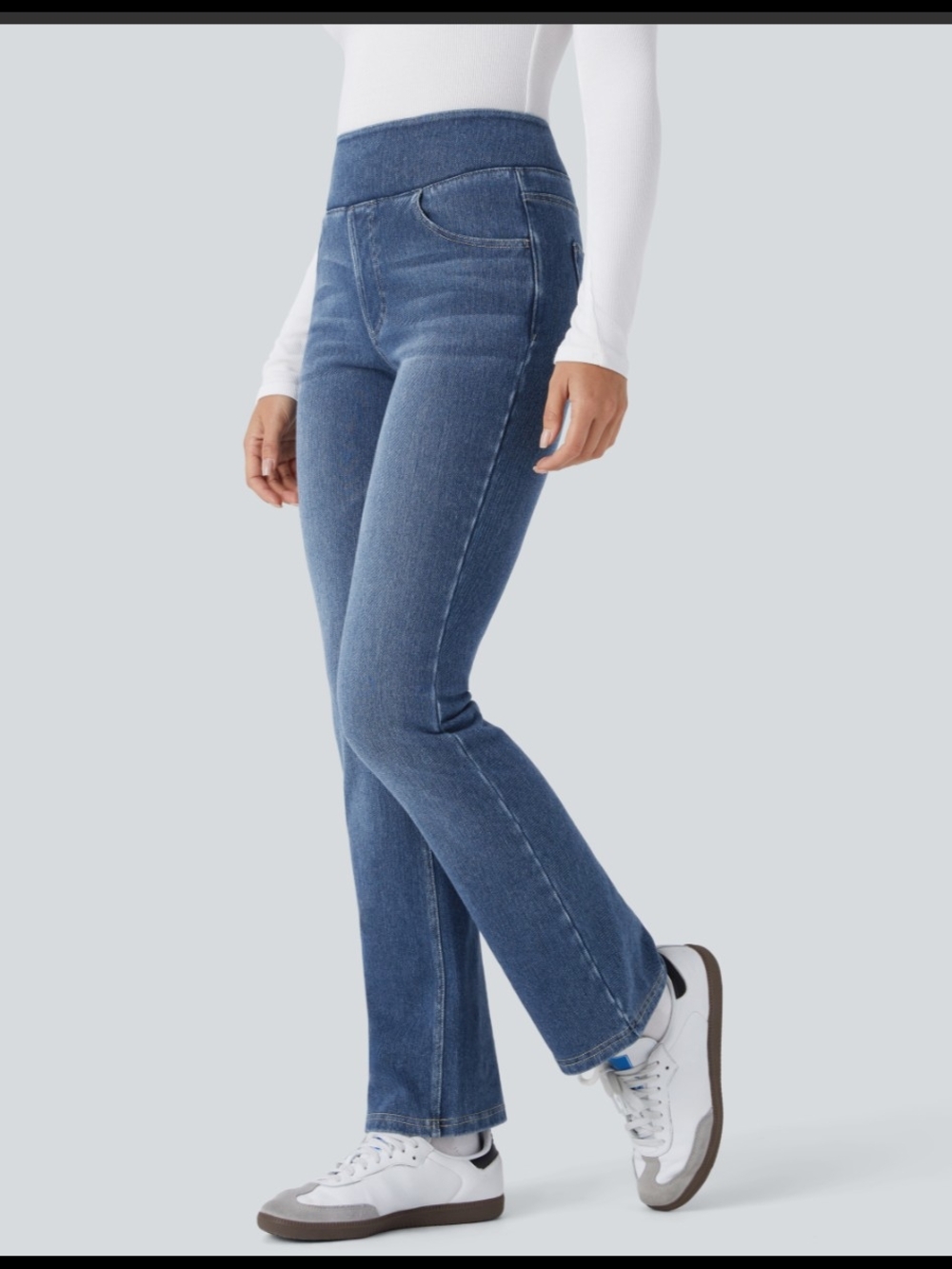 Halara Flex Denim High Waisted Boot Cut Jeans